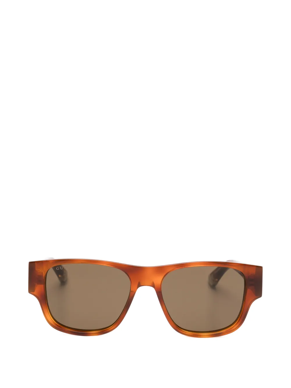Gucci Eyewear rectangle-frame sunglasses - Marrone