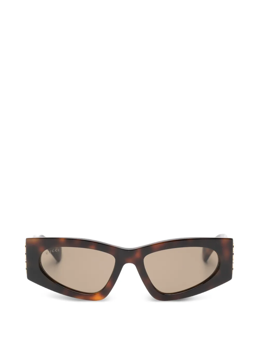 Gucci Eyewear logo-detail sunglasses - Marrone