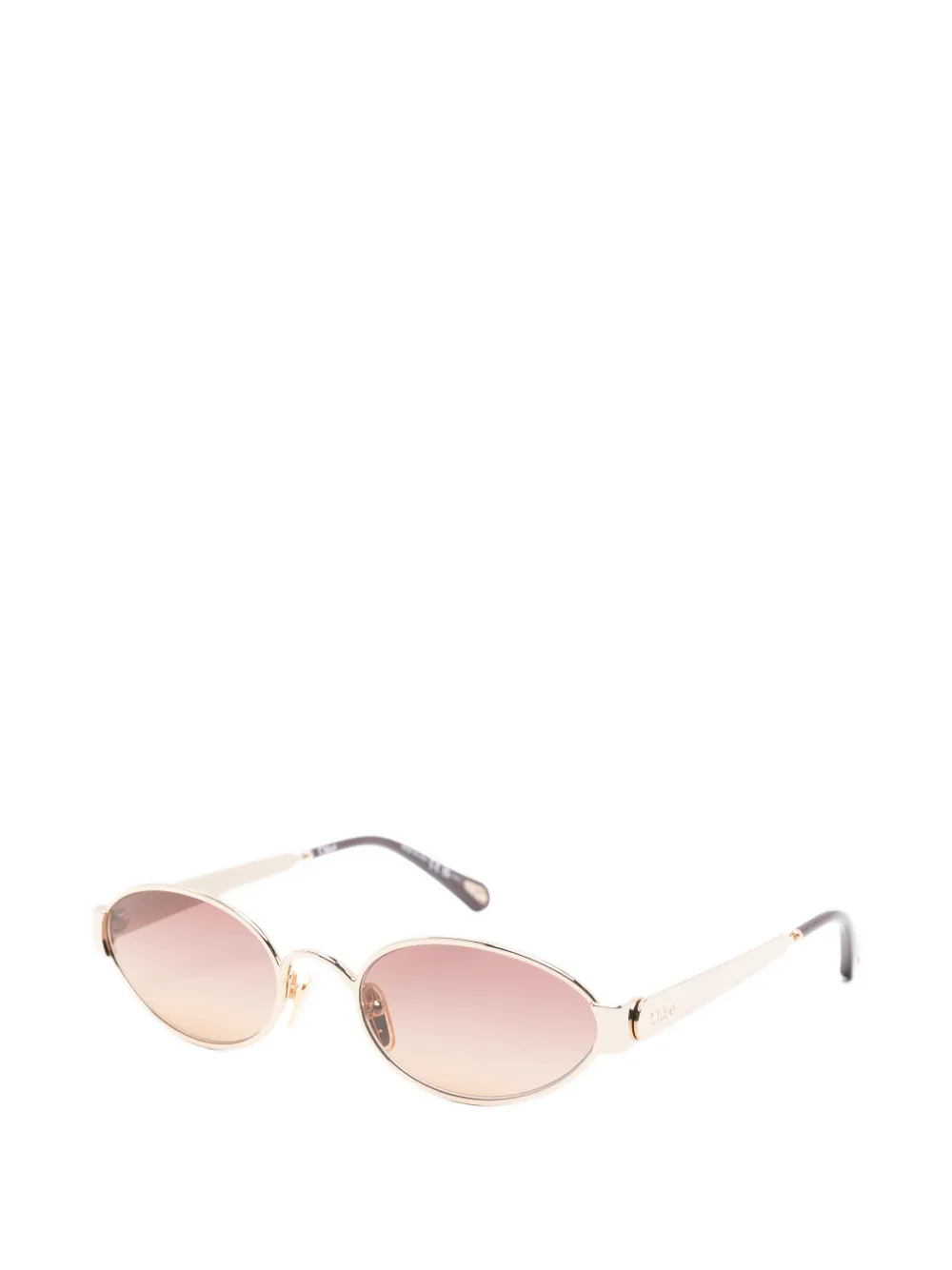  Chloé Oval-frame Sunglasses - Gold 