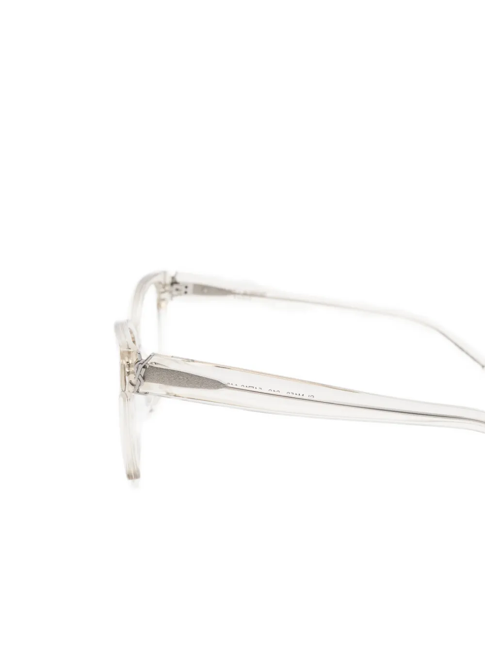  Saint Laurent Eyewear Oval-frame Glasses - Grey 