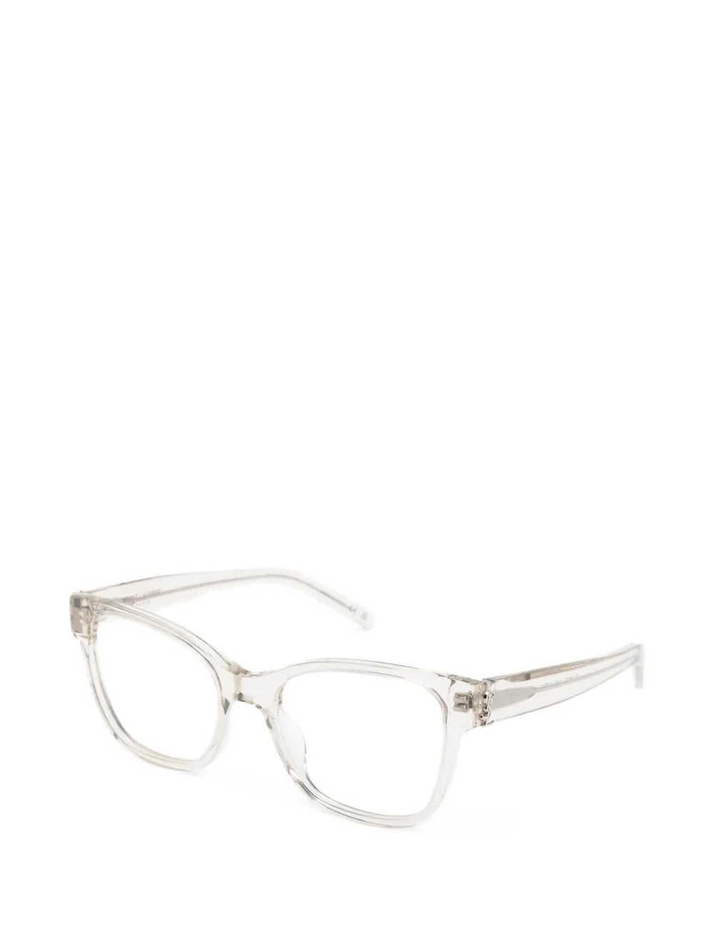 Saint Laurent Eyewear Oval-frame Glasses - Grey 