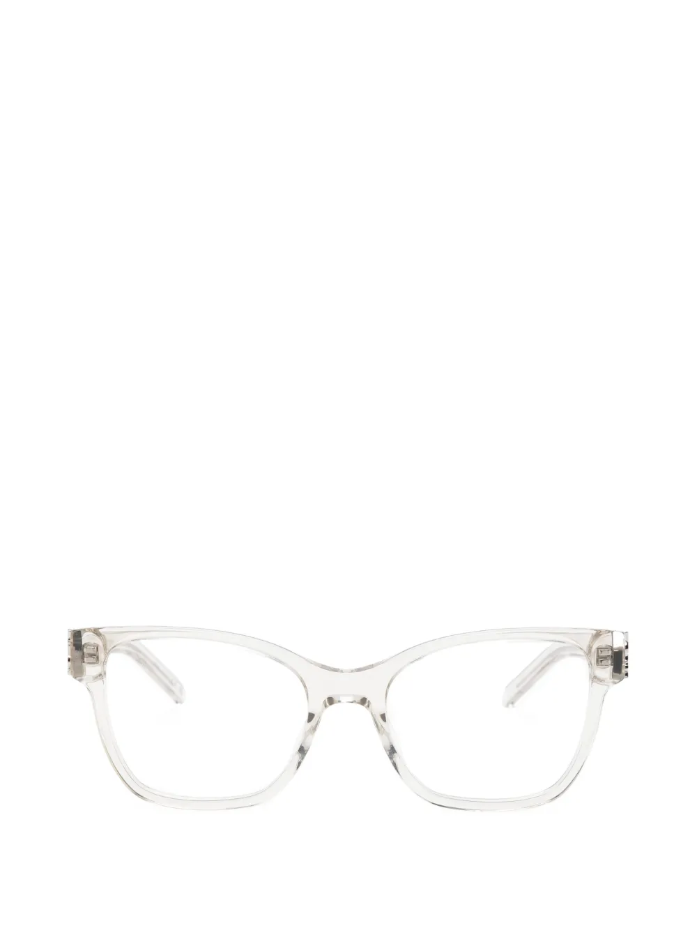 Saint Laurent Eyewear oval-frame glasses - Grigio
