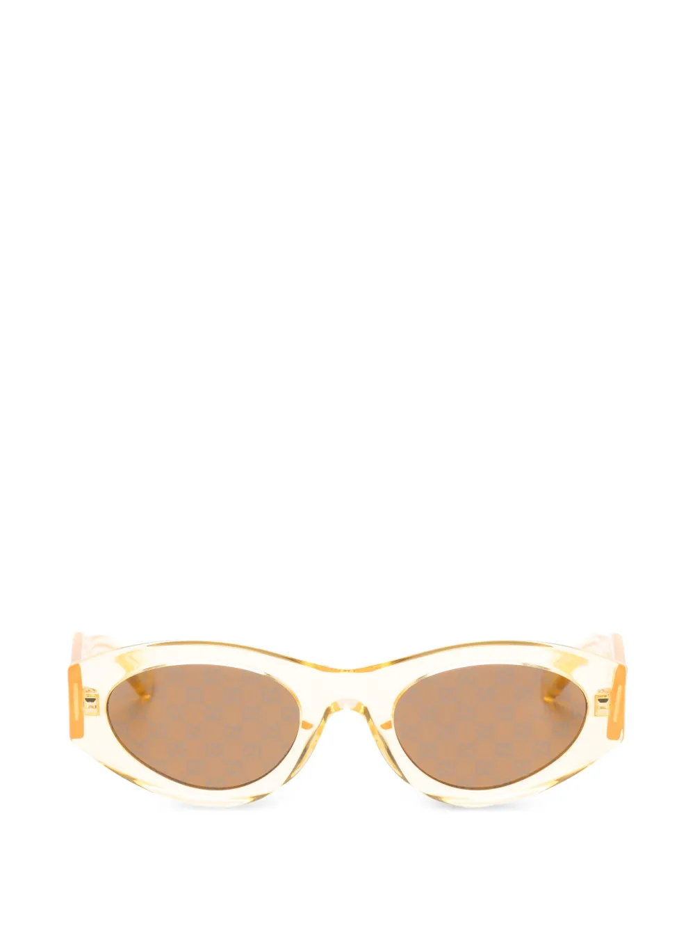 Gucci Eyewear oval-frame sunglasses - Giallo