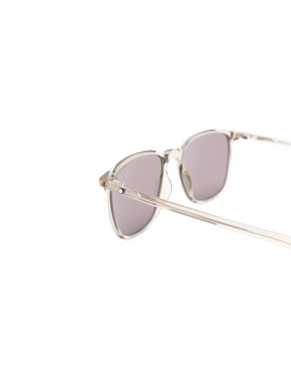 Montblanc Zonnebril met vierkant montuur Beige