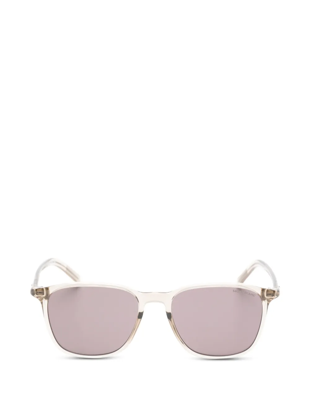Montblanc Sonnenbrille mit eckigem Gestell - Nude