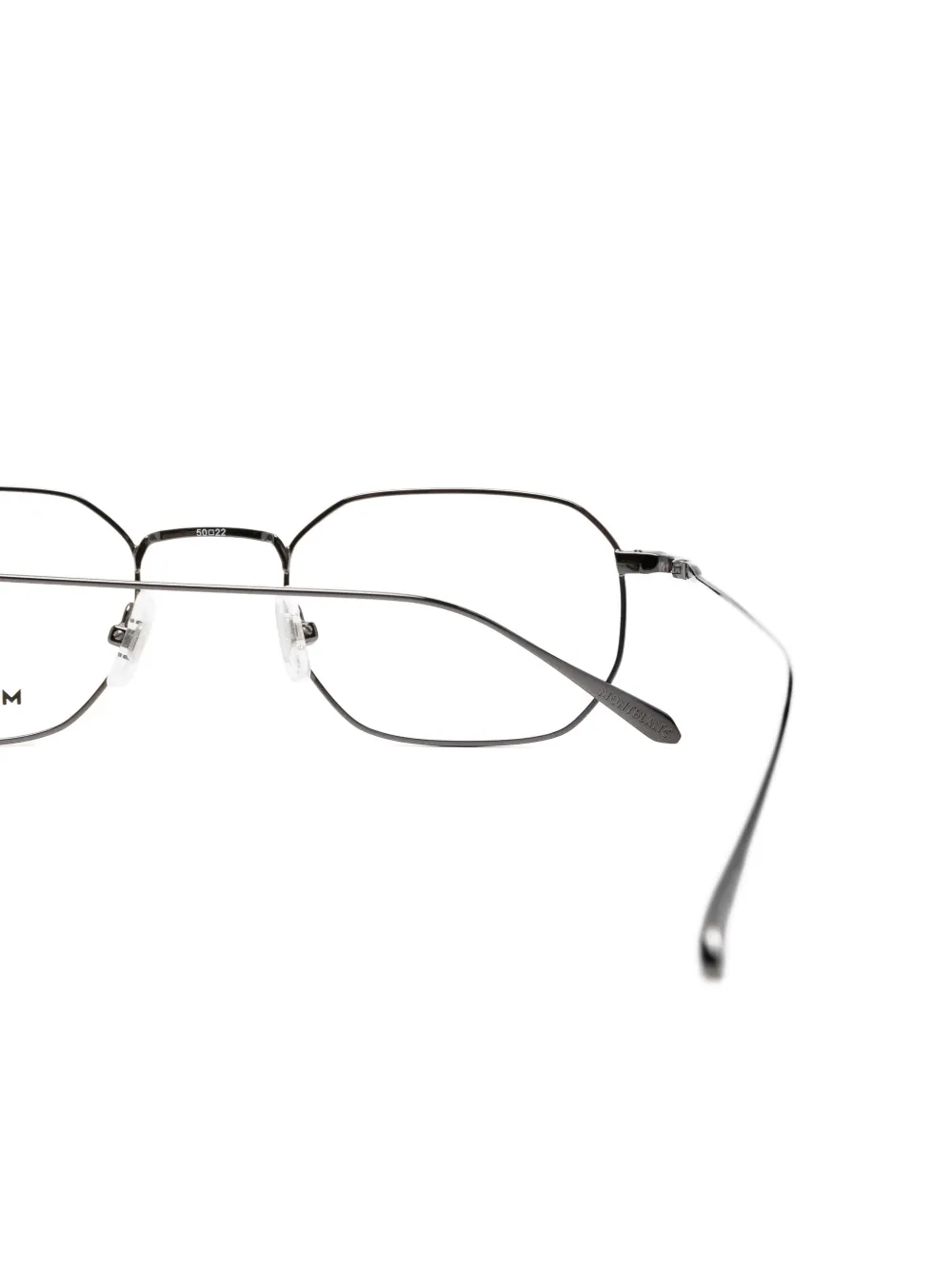 Montblanc Bril met geometrisch montuur Zilver