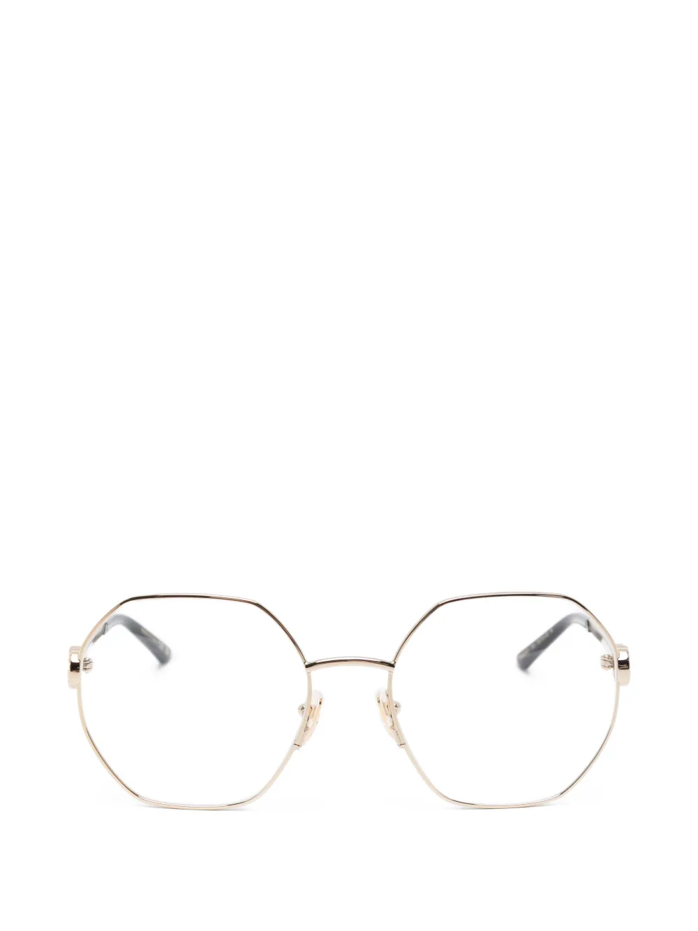 Gucci Eyewear geometric-frame glasses - Gold