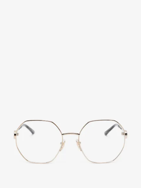 Gucci Eyewear Brille mit geometrischem Gestell