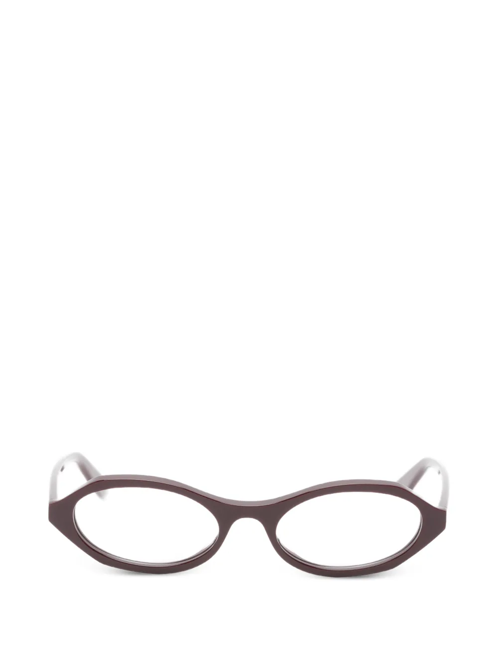 Alexander McQueen Eyewear Occhiali ovali - Rosso