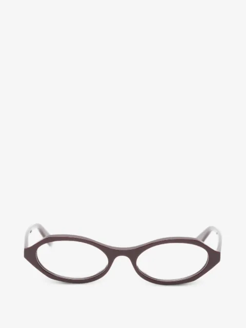 Alexander McQueen Eyewear オーバルメガネフレーム