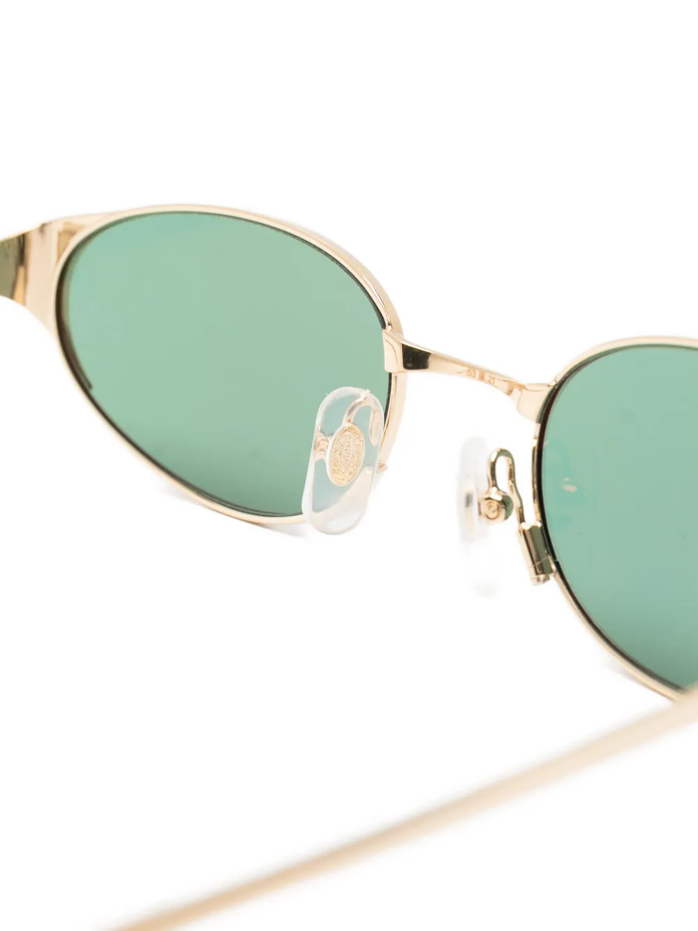 Cartier Eyewear Zonnebril met ovalen montuur Goud