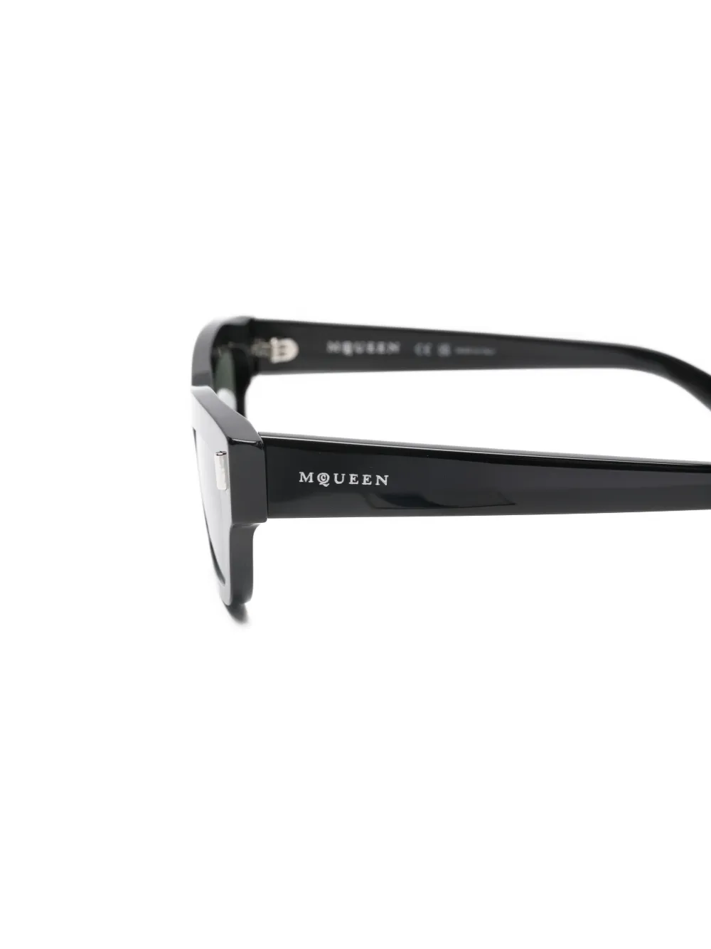 Alexander McQueen Eyewear Zonnebril met cat-eye montuur Zwart