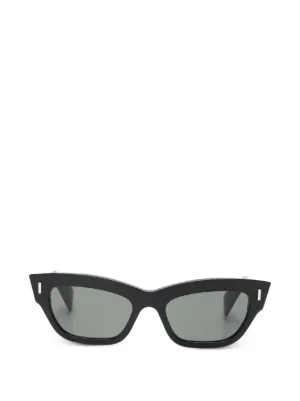 Alexander McQueen Eyewear geometric-frame Sunglasses | Black