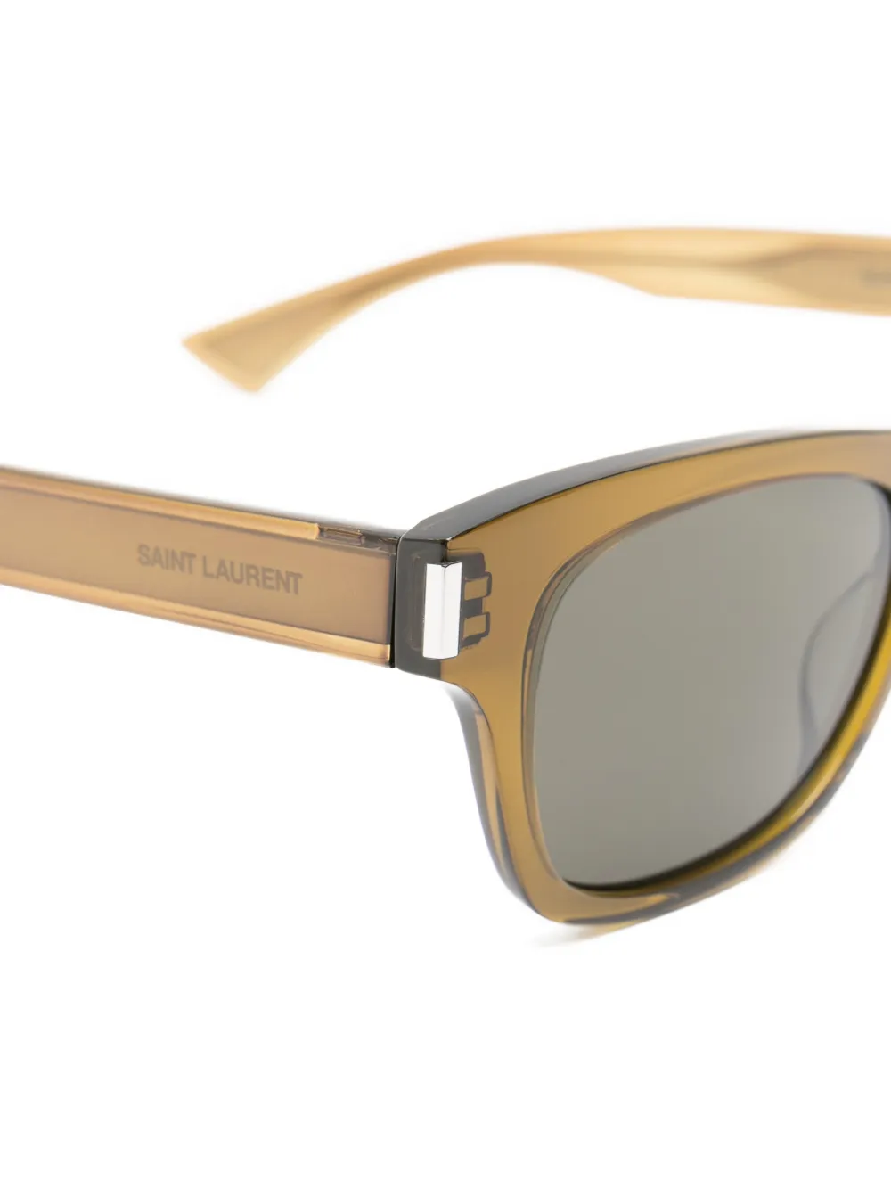 Saint Laurent Eyewear Zonnebril met piloten montuur Groen