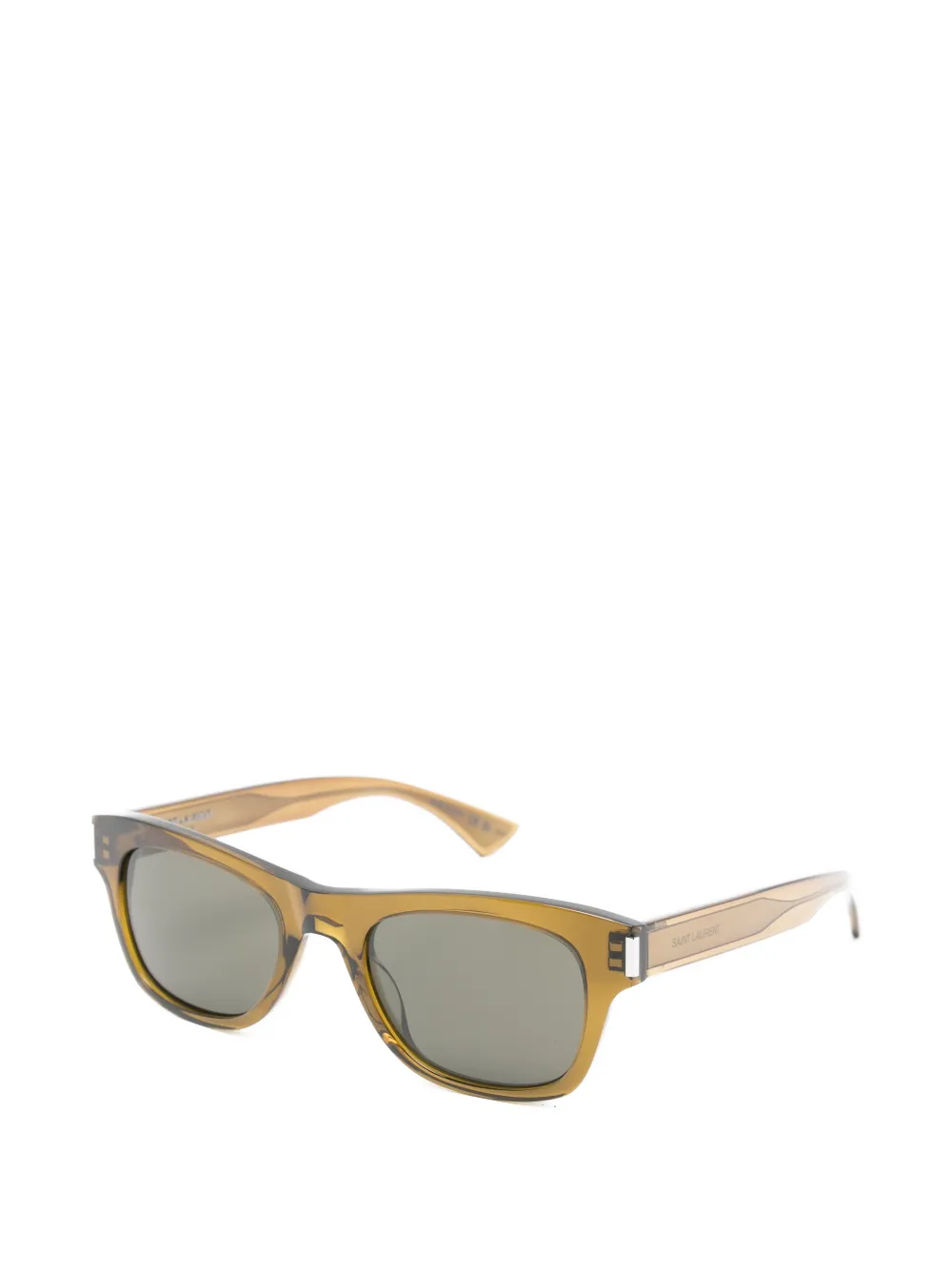 Saint Laurent Eyewear Zonnebril met piloten montuur Groen