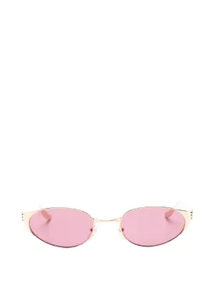 Miu Miu Eyewear ロゴ サングラス | ピンク | FARFETCH JP