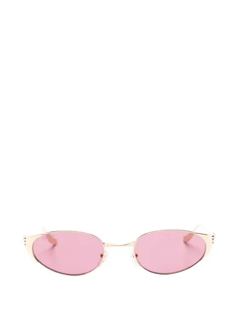 Cartier Eyewear oval-frame rimless sunglasses