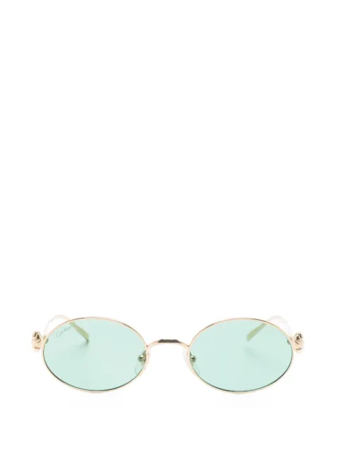 Cartier Eyewear oval embellished sunglasses