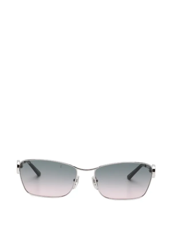 Gucci Eyewear GG スクエアフレーム サングラス | シルバートーン 