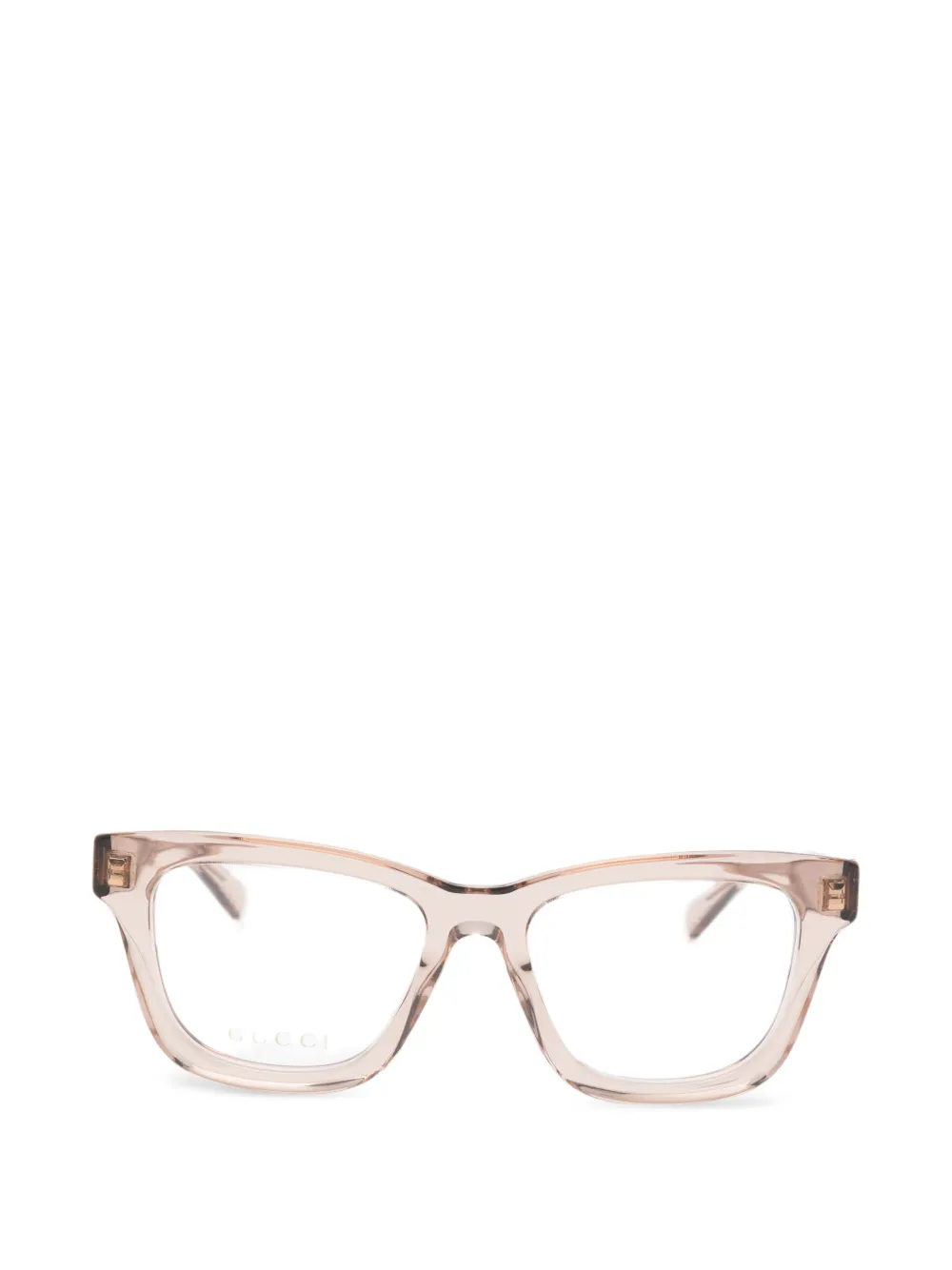 Gucci Eyewear geometric frame glasses - Toni neutri