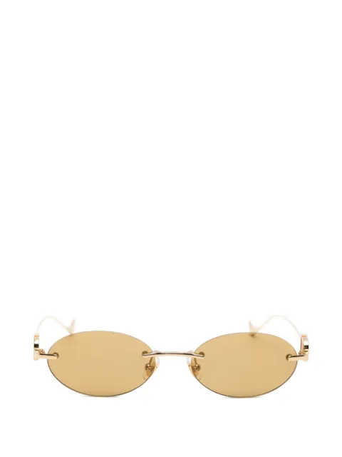VALENTINO GARAVANI EYEWEAR VLogo oval-frame sunglasses