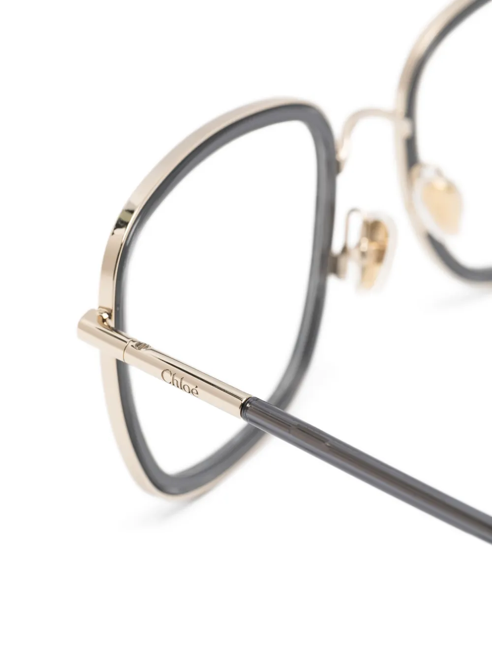  Chloé Eyewear Square-frame Glasses - Grey 
