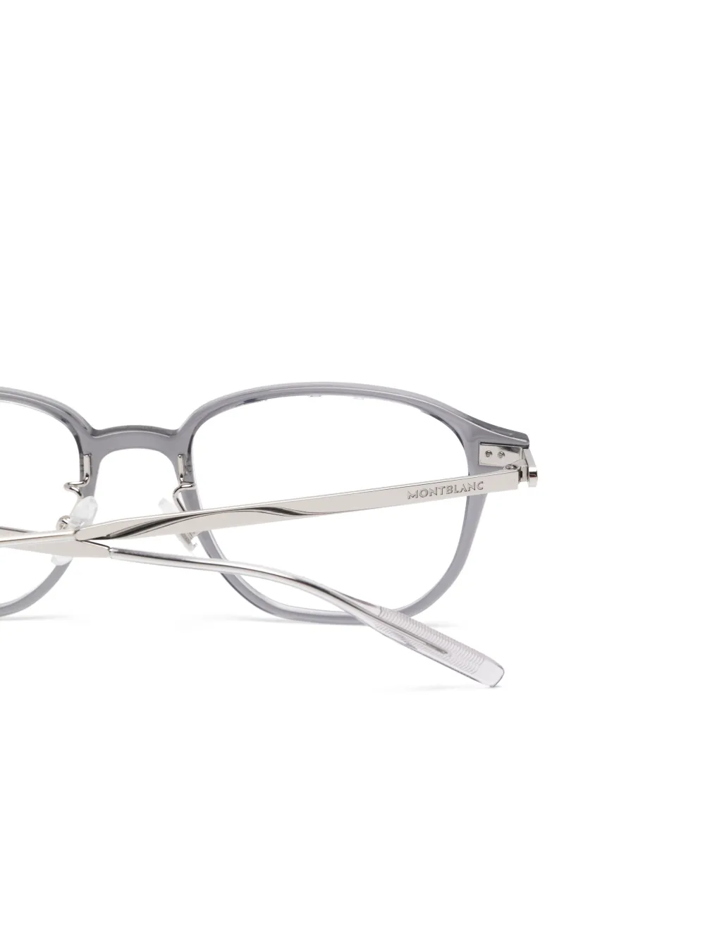 Montblanc Bril met geometrisch montuur Grijs