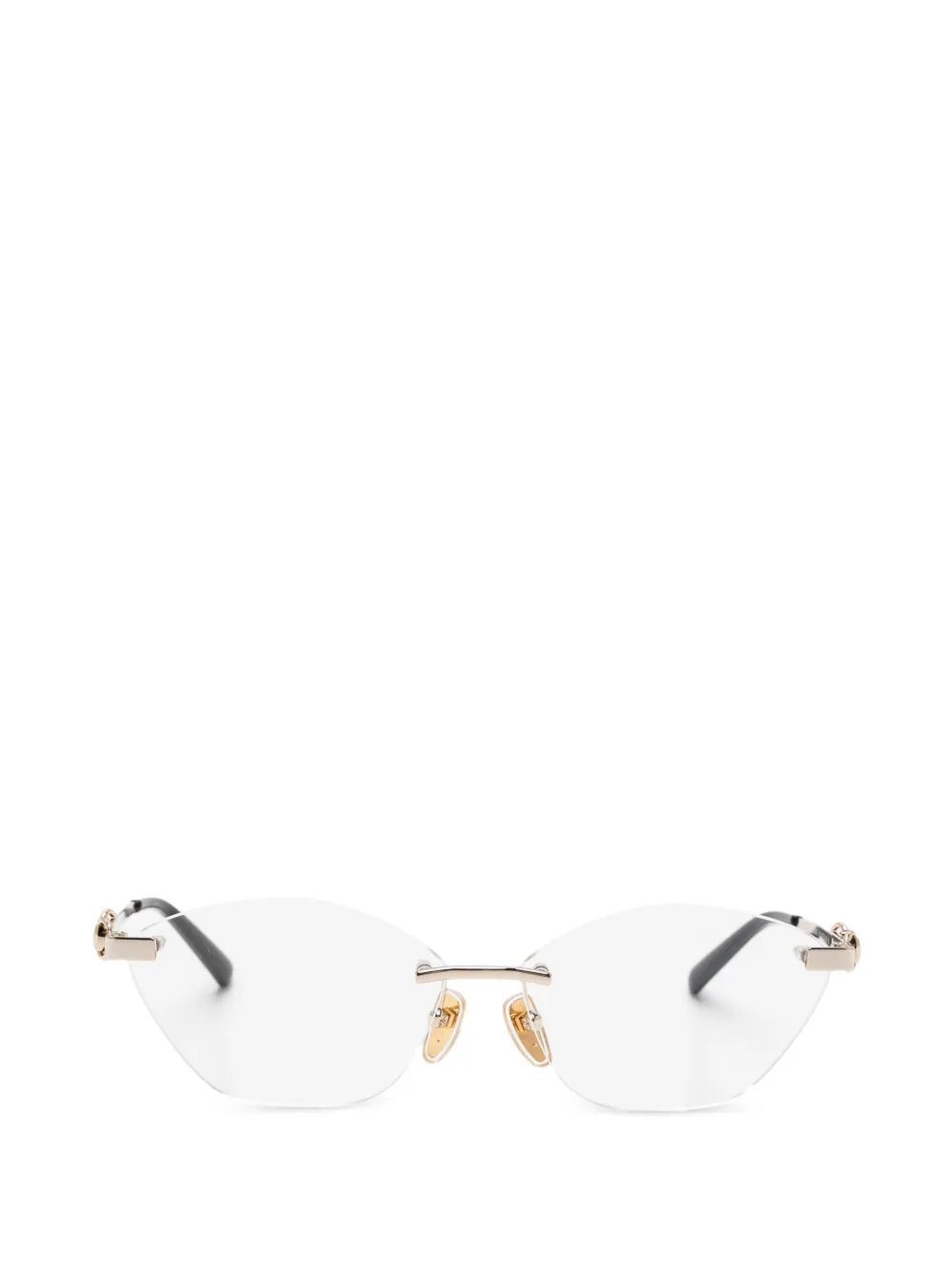 Gucci Eyewear horsebit glasses - Gold