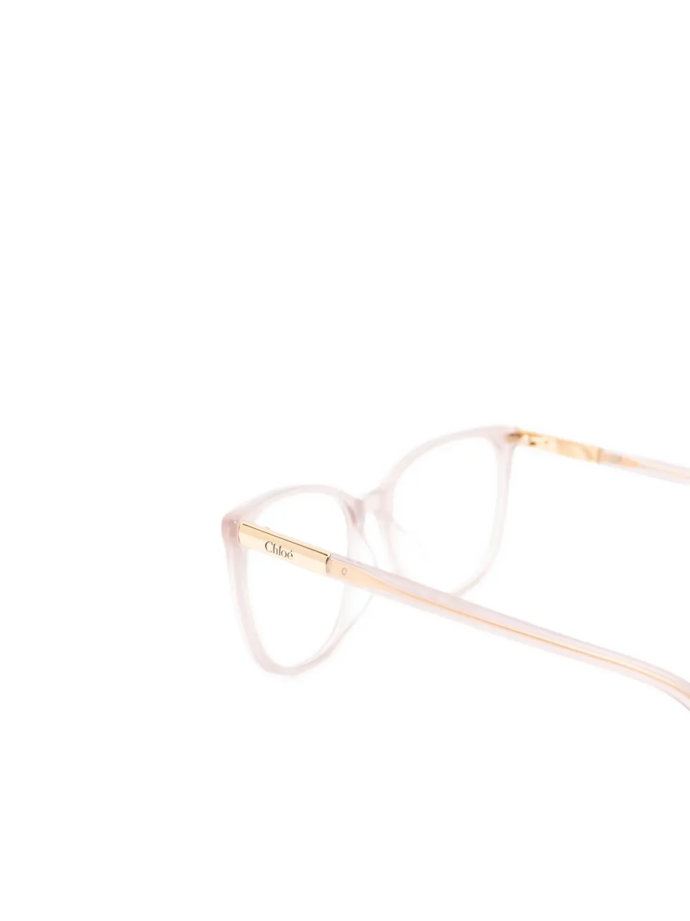  Chloé Eyewear Oval-frame Glasses - Neutrals 
