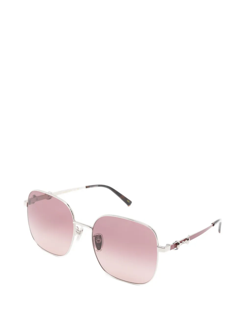 Gucci Eyewear Zonnebril met vierkant montuur Zilver