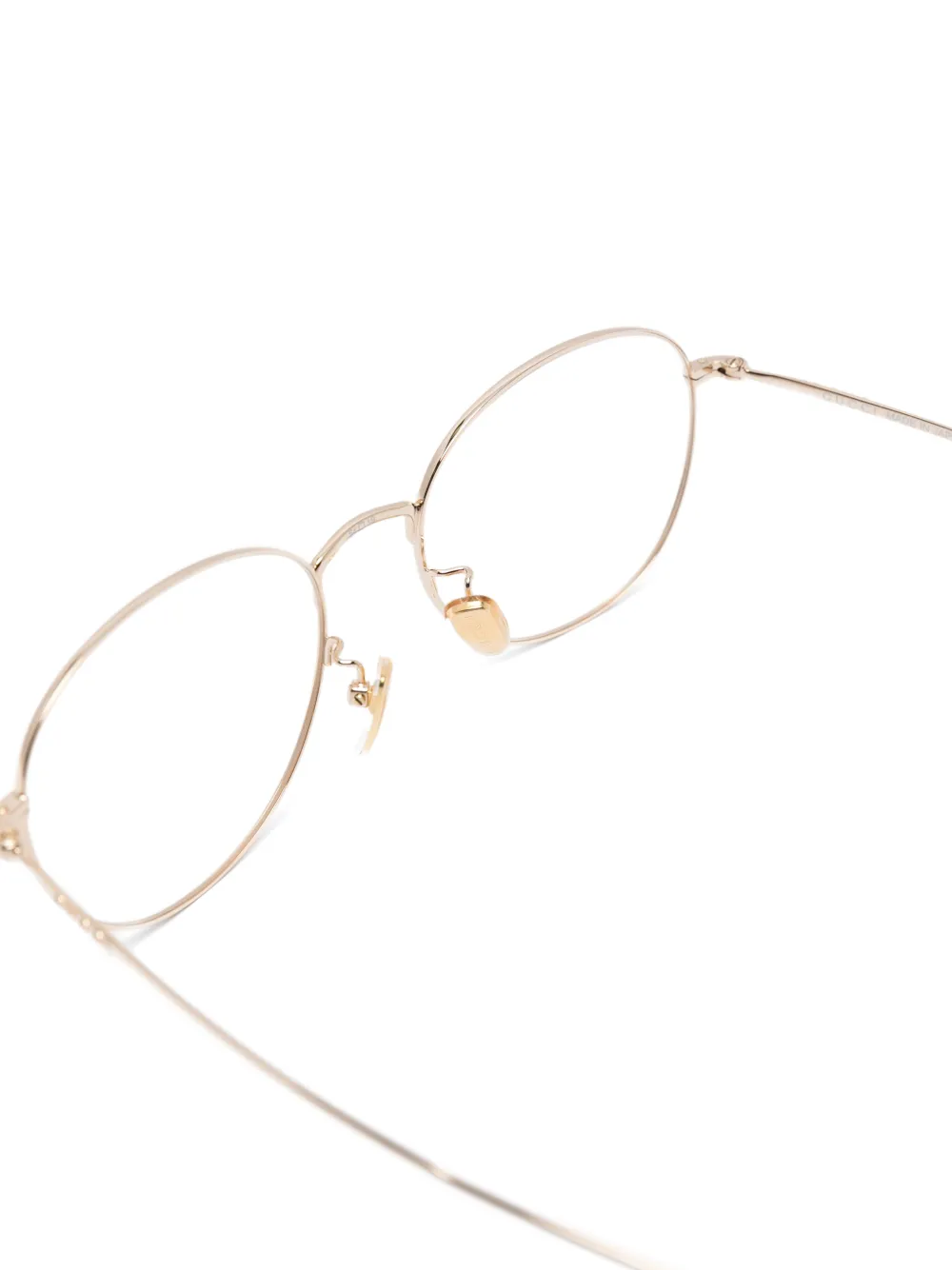 Gucci Eyewear Bril met ovaal montuur Goud