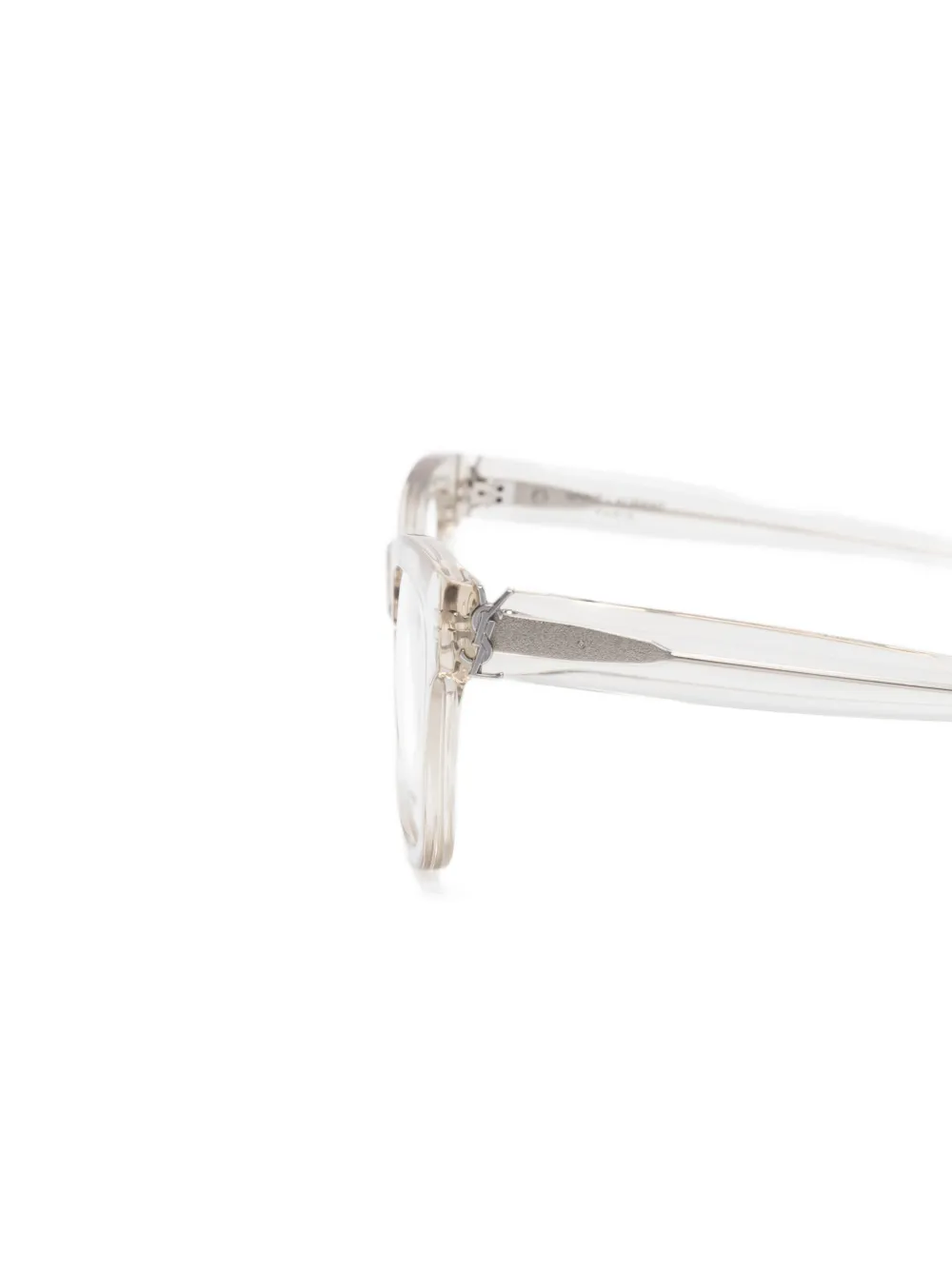 Saint Laurent Eyewear Bril met rechthoekig montuur Wit