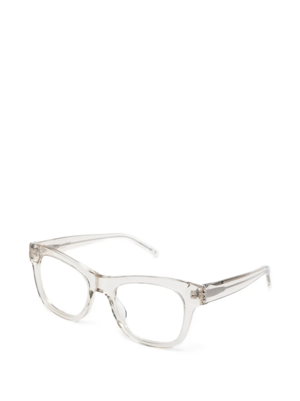 Saint Laurent Eyewear Bril met rechthoekig montuur Wit
