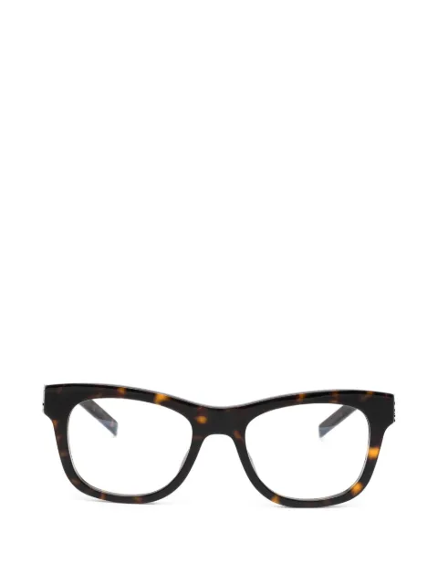 Saint Laurent Eyewear lentes con armazón cuadrada y logo
