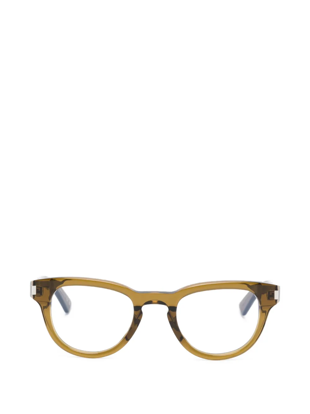 Saint Laurent Eyewear round-frame glasses - Verde
