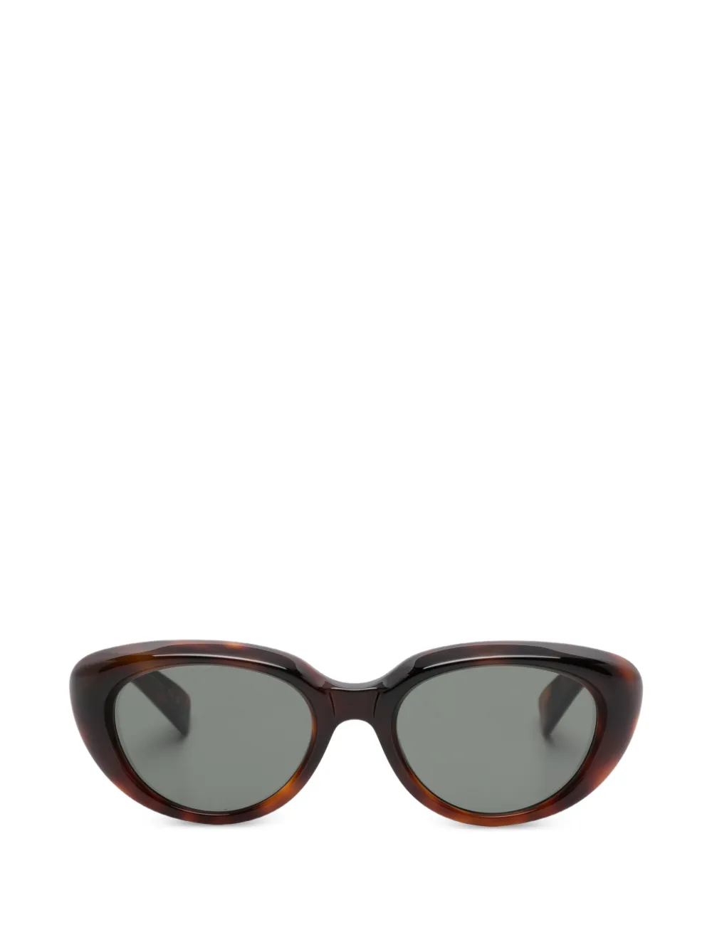 Saint Laurent Eyewear oval-frame sunglasses - Marrone