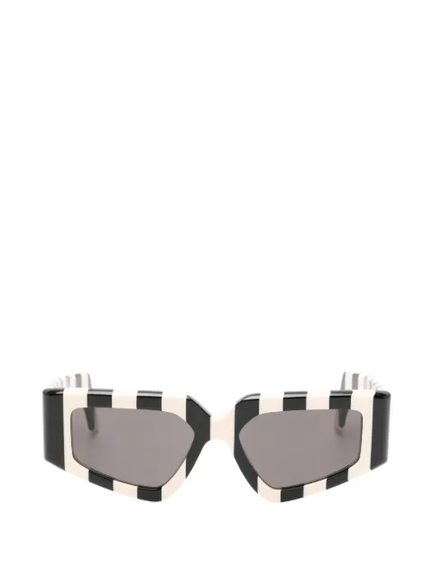 VALENTINO GARAVANI EYEWEAR Gestreifte Sonnenbrille mit VLogo
