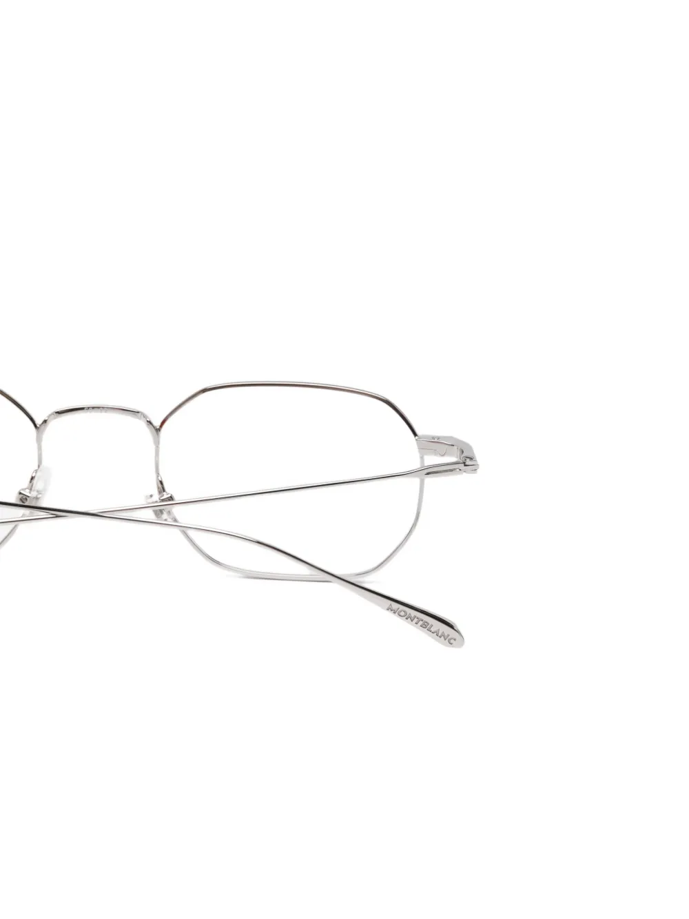 Montblanc Bril met geometrisch montuur Zilver