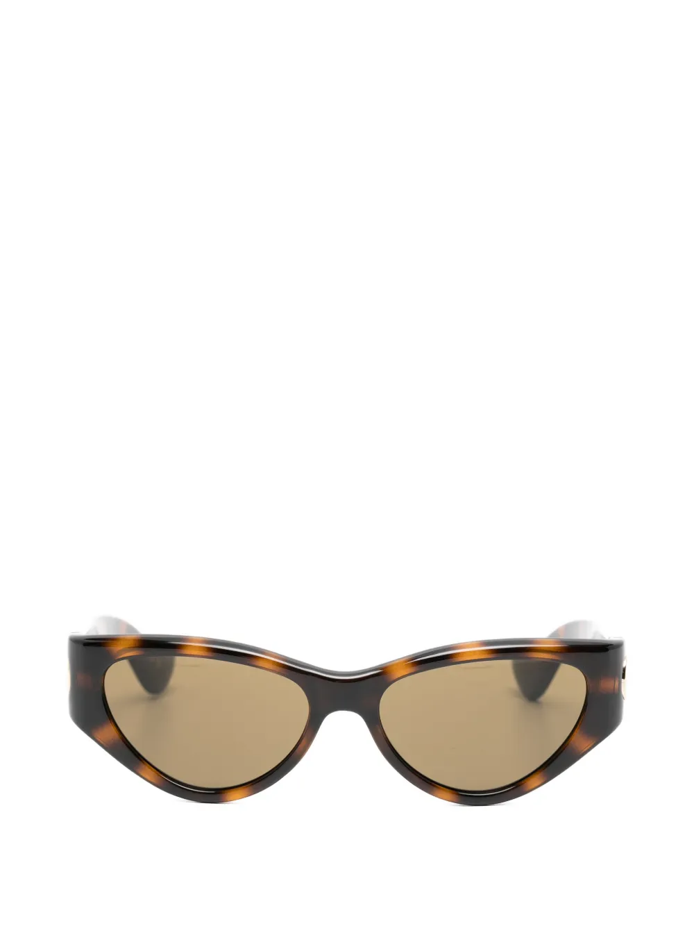 VALENTINO GARAVANI EYEWEAR VLogo tortoiseshell-effect cat-eye sunglasses - Marrone