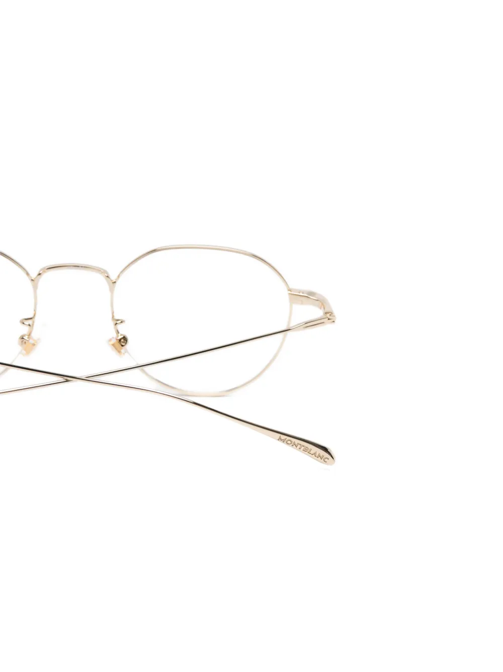 Montblanc Bril met rond montuur Goud