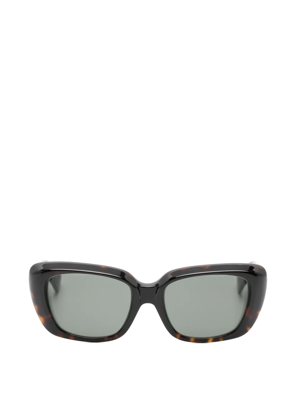 Saint Laurent Eyewear Occhiali da sole rettangolari - Marrone