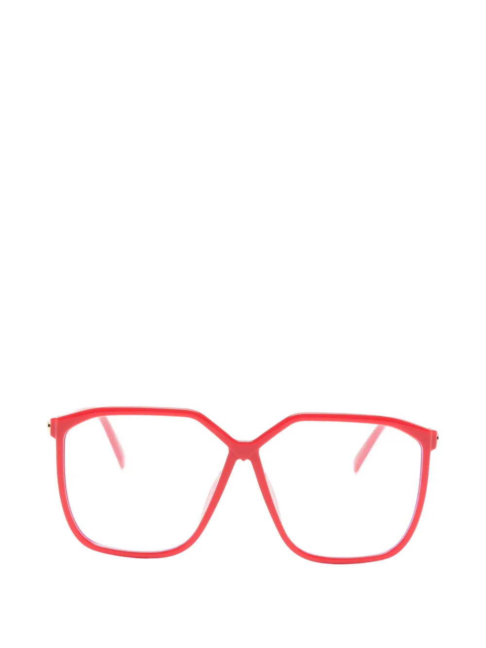 VALENTINO GARAVANI EYEWEAR VLogo geometric-frame sunglasses - Rosso