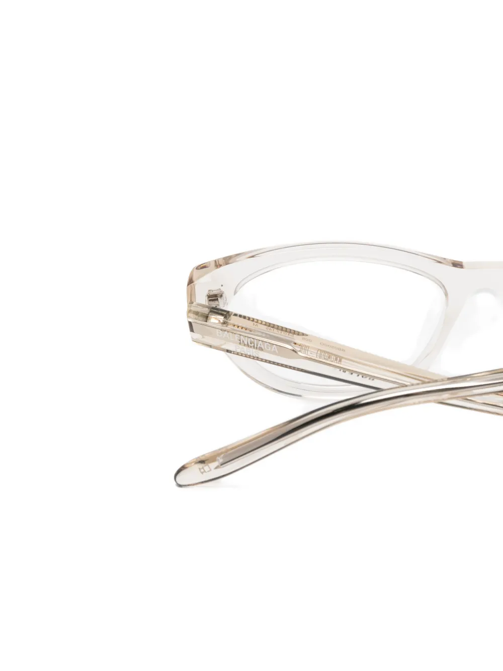 Balenciaga Eyewear Bril met geometrisch montuur Beige