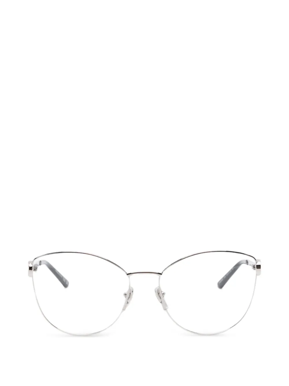 Gucci Eyewear cat-eye logo glasses - Silber