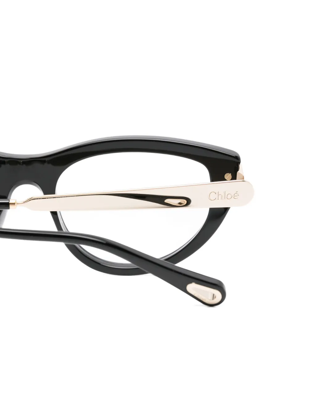 Chloé Eyewear Cat-eye Glasses - Black 