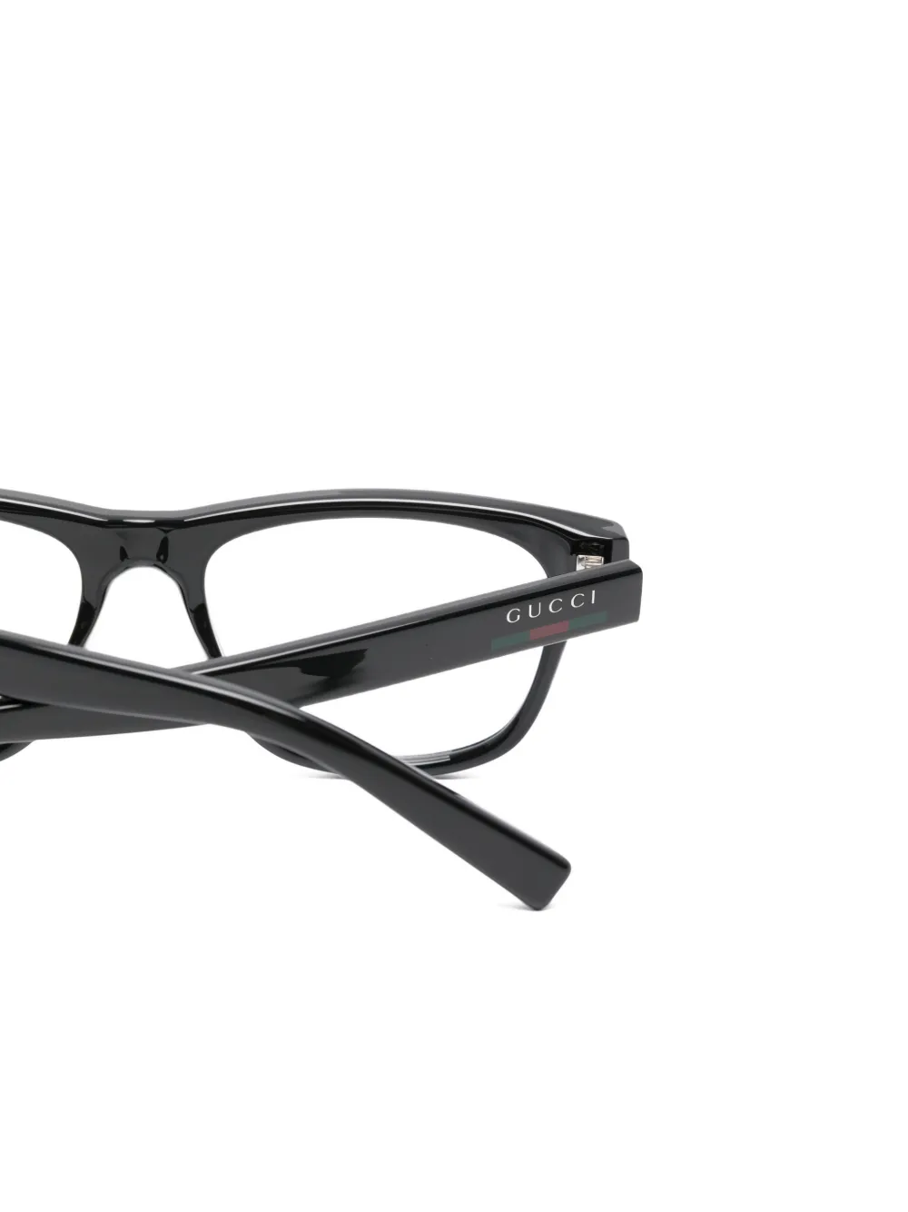 Gucci Eyewear Bril met rechthoekig montuur Zwart