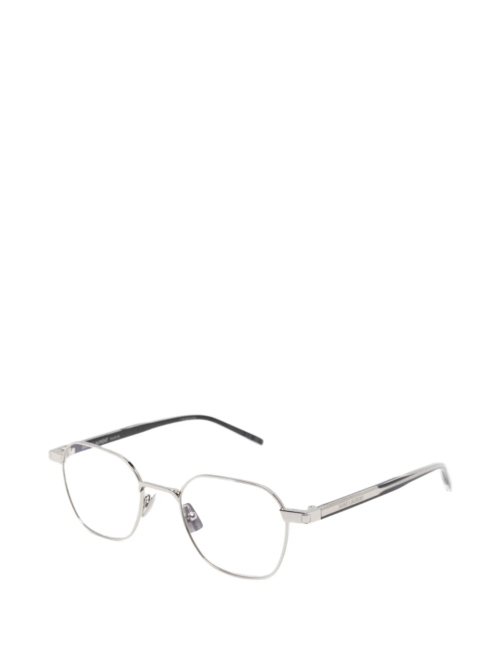 Saint Laurent Eyewear Bril met geometrisch montuur Zilver