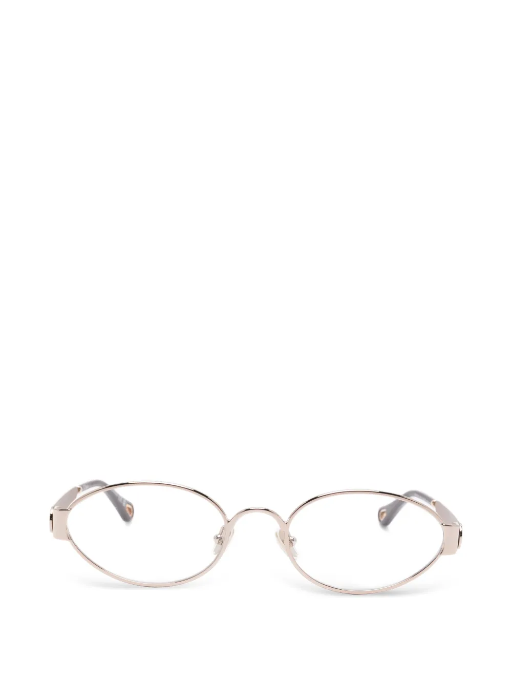 Chloé Eyewear Occhiali ovali - Oro