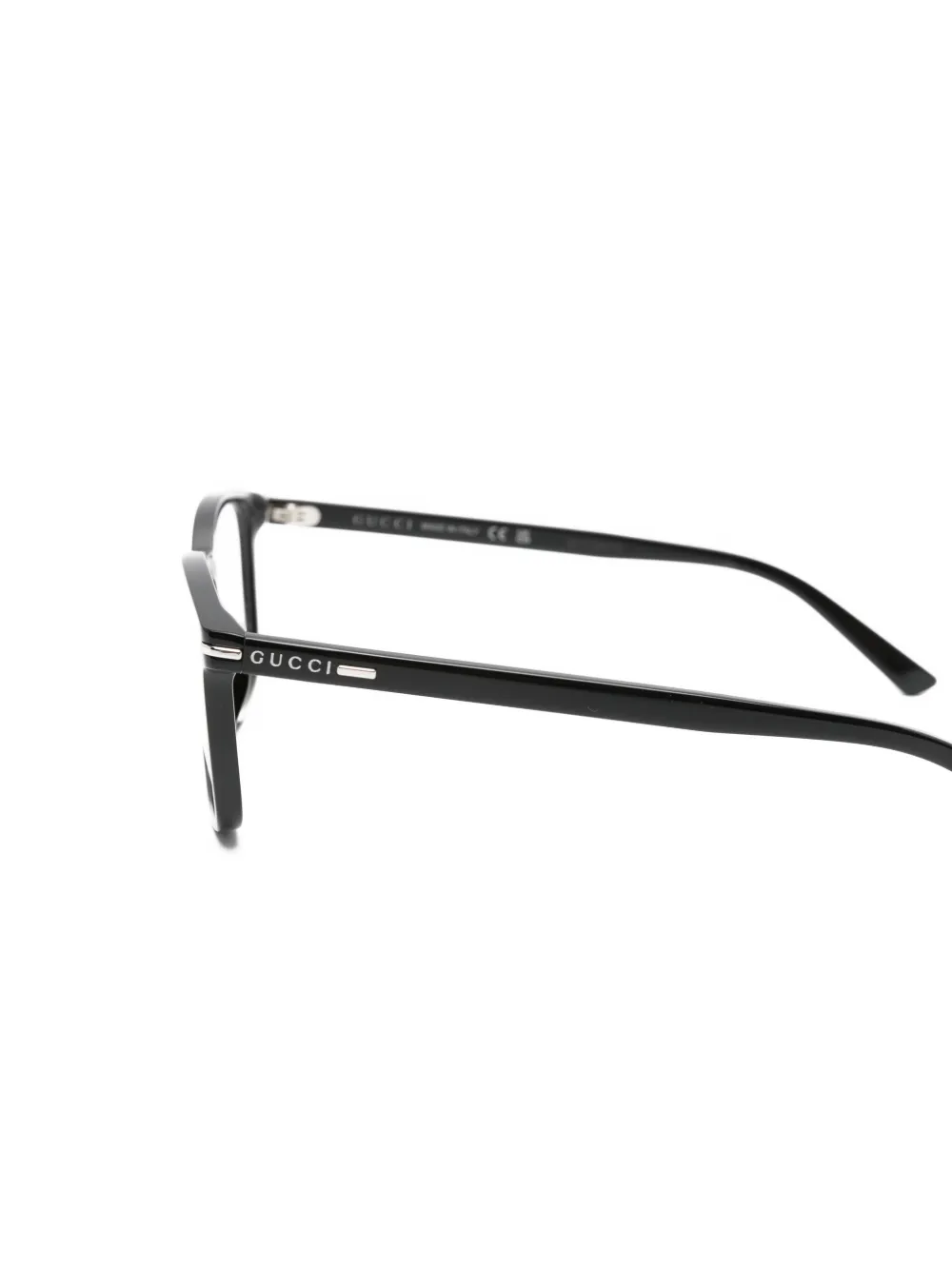 Gucci Eyewear Zonnebril met rechthoekig montuur Zwart