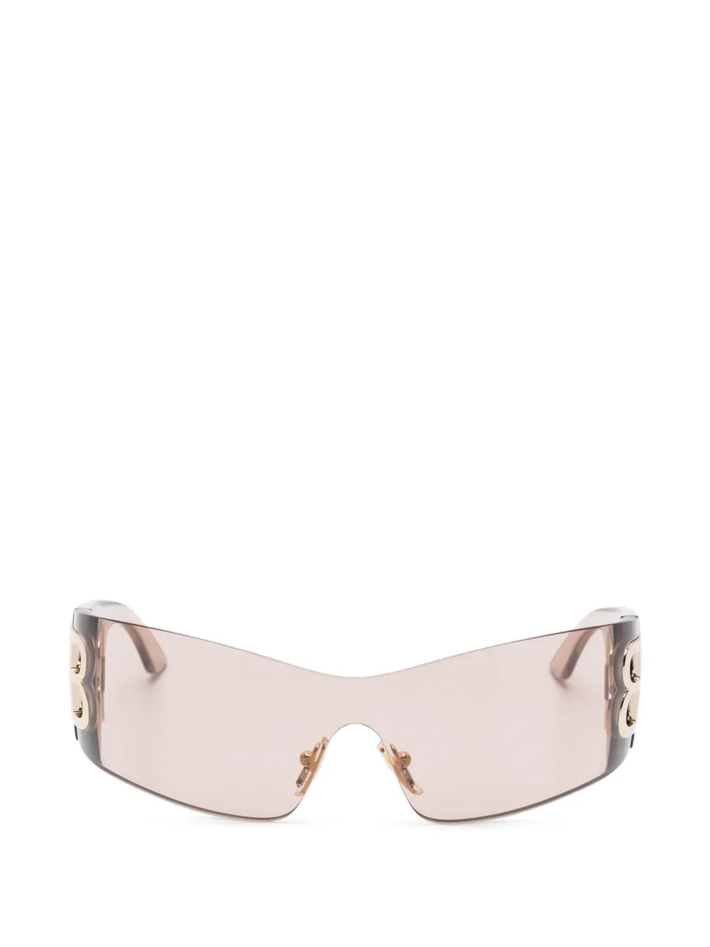 Balenciaga Eyewear Occhiali da sole con logo - Marrone
